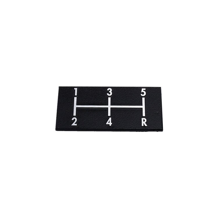5 Speed console shift pattern plate for 1968 1972 Chevelle OE look and quality
