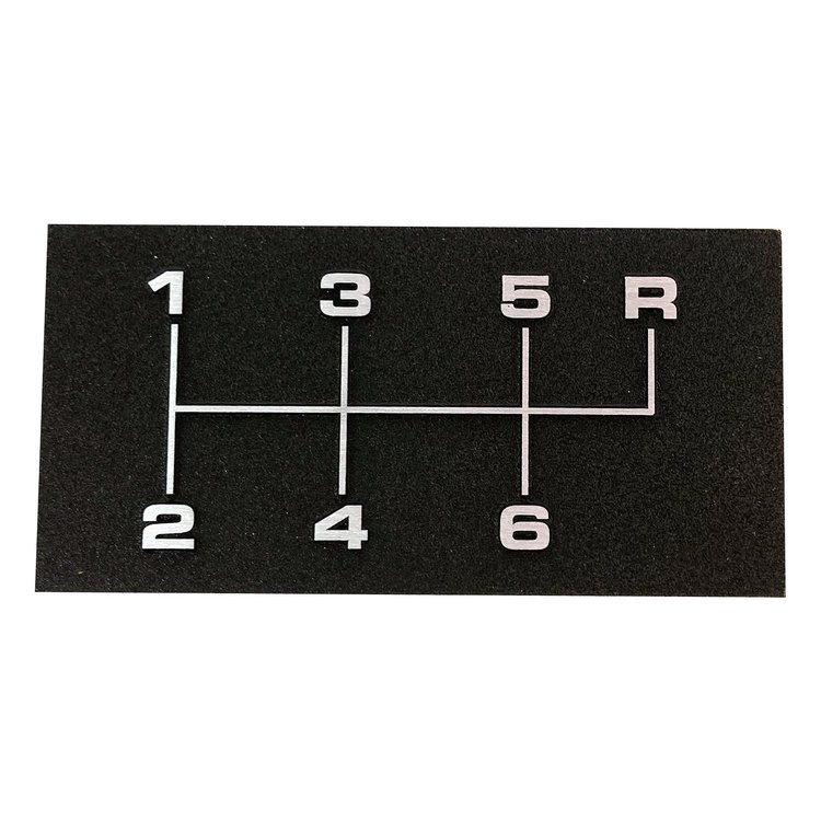 6 Speed console shift pattern plate for 1968 1972 Chevelle OE look and quality