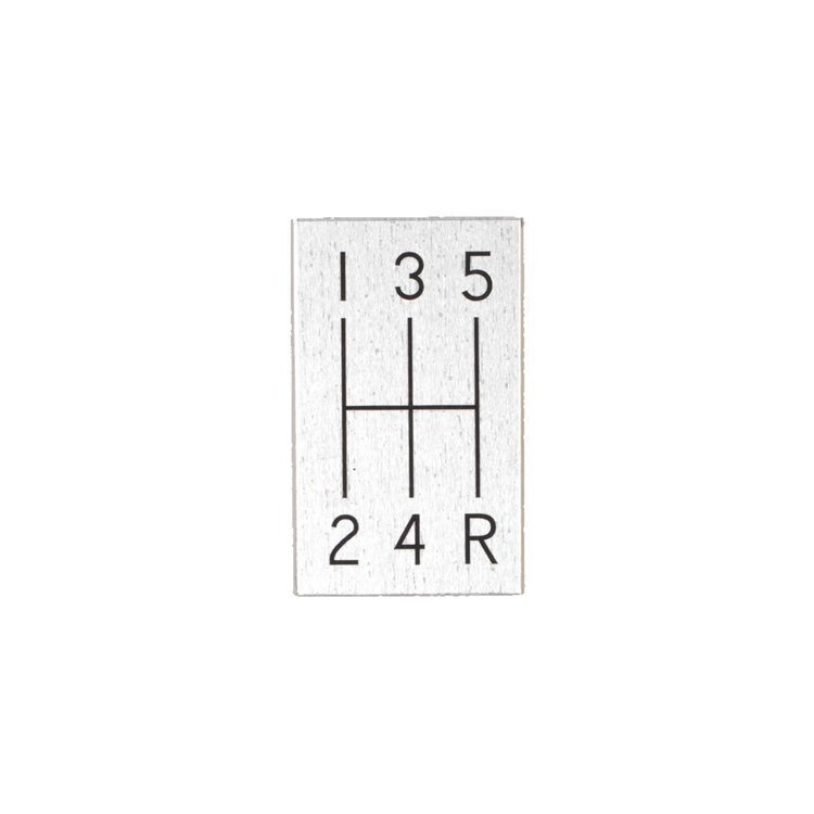 5 speed shift pattern plate for 1963 1967 Chevy Corvette