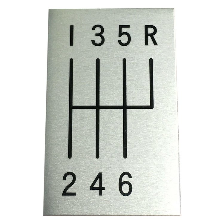 6 speed shift pattern plate for 1963 1967 Chevy Corvette