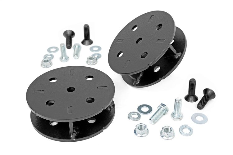 10022 Air Spring Spacers; 1.5 in. Lift; Steel; Pair;