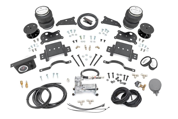 10033AC Air Spring Spacer Kit w/ Compressor, 5 in. Lift, Ram 2500 4WD