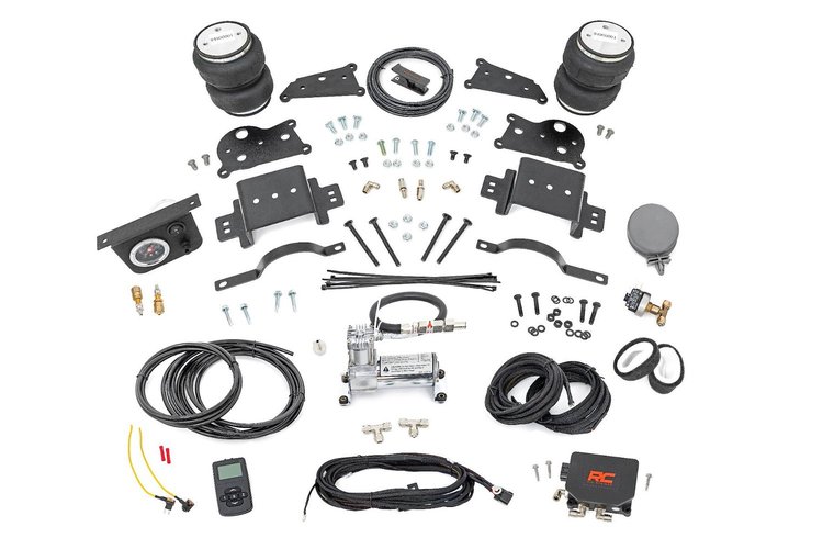 10033WC Air Spring Kit w/compressor, Wireless Controller, 4 in. Lift Kit, Ram 2500 (14-22)