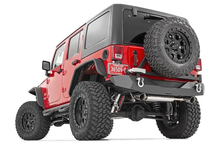 10533 Jeep Tubular Front and Rear Fender Flares Set (07-18 Wrangler JK)