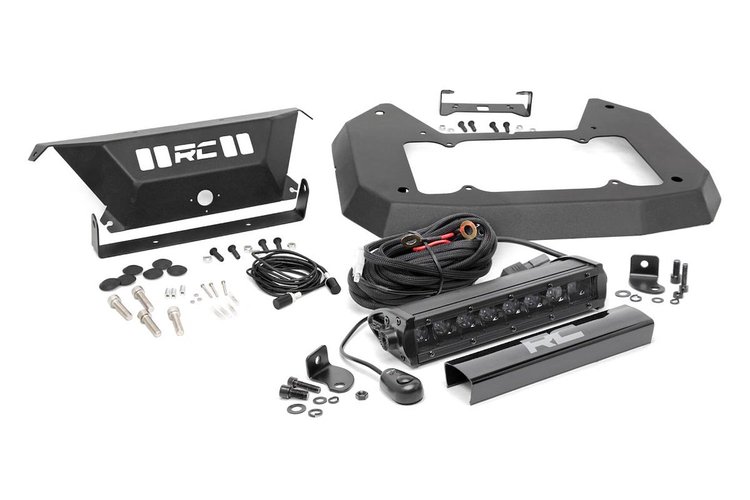10584 Jeep Spare Tire Delete Kit w/ 8in Black Series LED (18-20 JL)