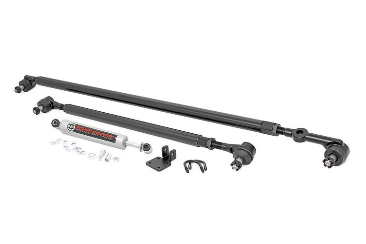 10613 Jeep HD Steering Upgrade Kit w/ Steering Stabilizer (TJ, XJ, MJ, ZJ)