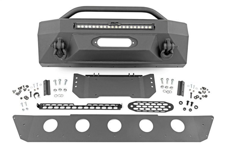 10745 Front Bumper, Hybrid, 20" Blk DRL, Fits Select Toyota 4Runner 2WD/4WD