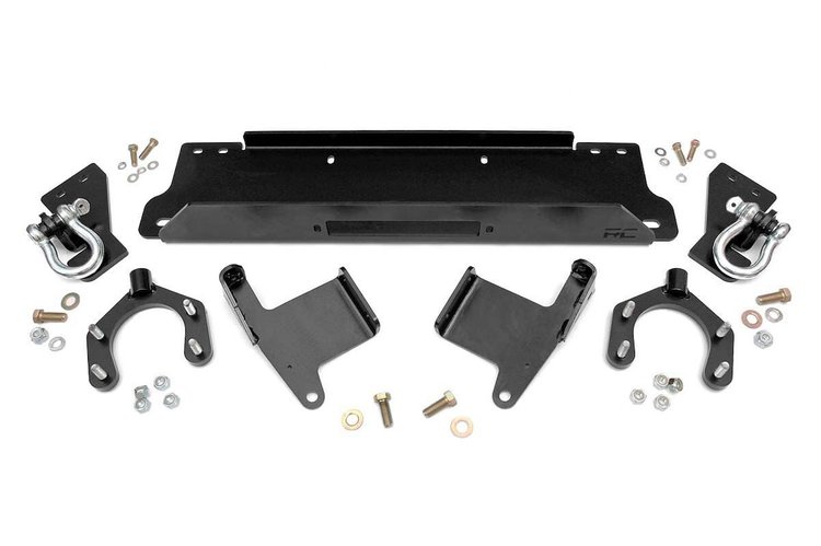 1173 Factory Bumper Winch Mounting Plate (Includes D-Rings)