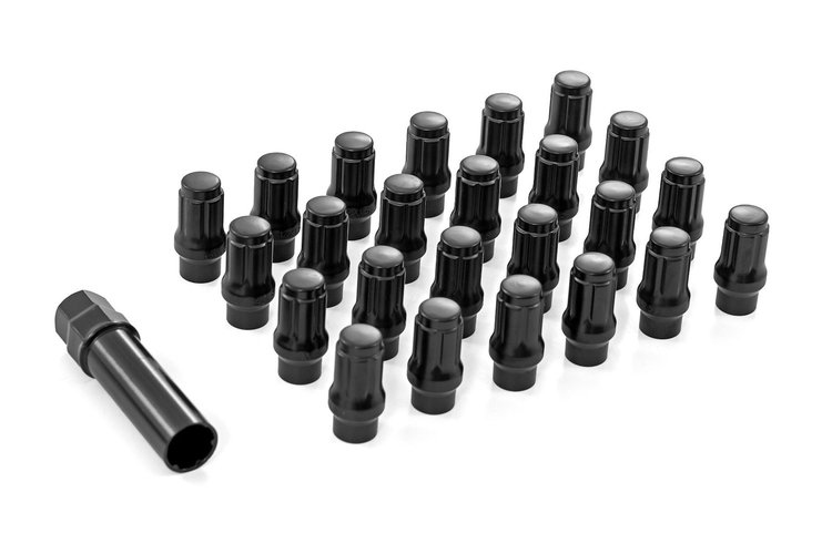 M12X1.5 LUG NUT SET 24 BK