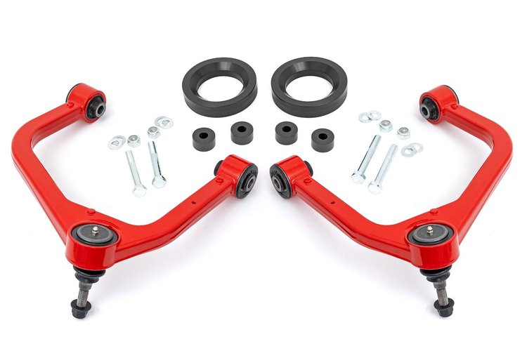 1325RED 1.75 in. Leveling Kit, Forged Red UCA, AT4, GMC Sierra 1500 4WD