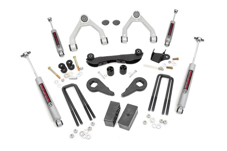 16530 Suspension Lift Kit; 2-3 in. Lift; Incl. Upper Control Arms/Moog Ball Joints; Diff Drop brkt.; Torsion Bar Adjuster Keys;