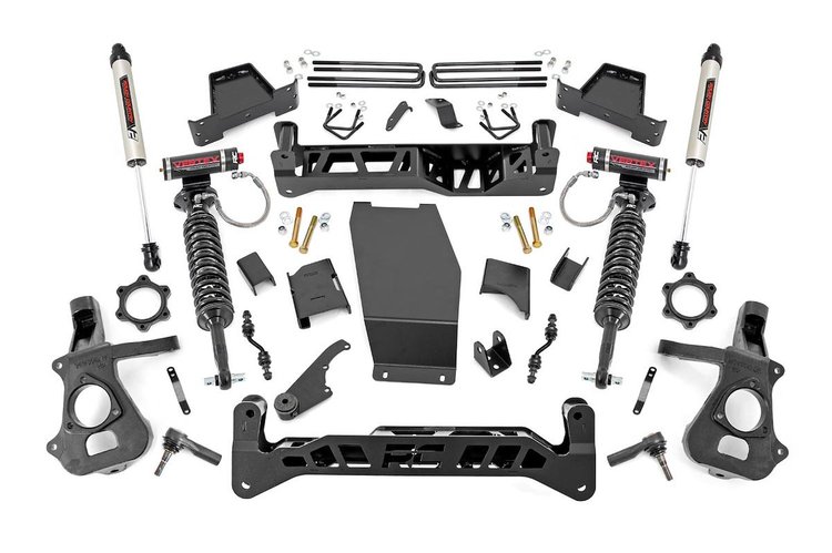 17457 7in GM Susp Lift Kit, Vertex / V2 (14-18 1500 PU 4WD, Alum/Stmpd Steel)