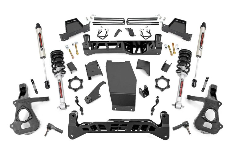 17471 7in GM Susp Lft Kit, Lfted Strts / V2 Shks (14-18 1500 PU 4WD, Alum/Stmpd Steel)