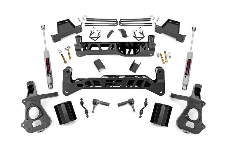 18731 7in GM Suspension Lift Kit w/N3 (14-18 1500 PU 2WD, Aluminum/Stamped Steel)