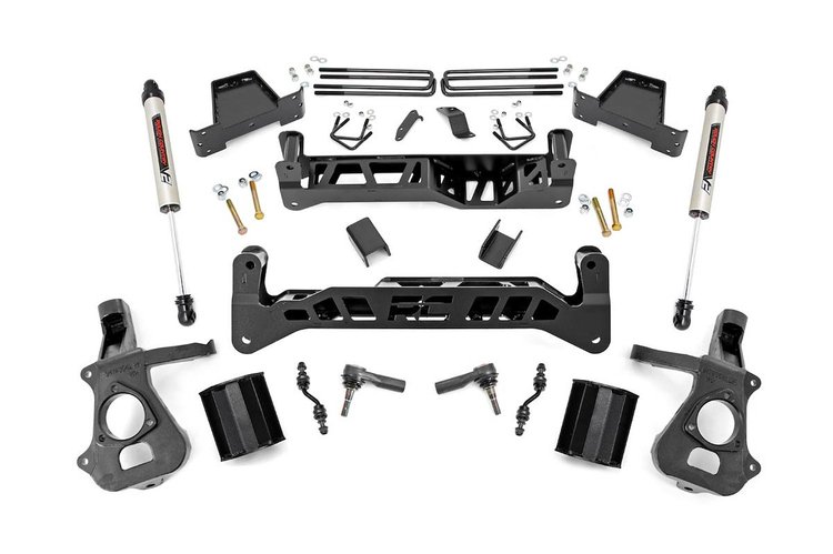 18770 7in GM Suspension Lift Kit w/V2 (14-18 1500 PU 2WD, Aluminum/Stamped Steel)