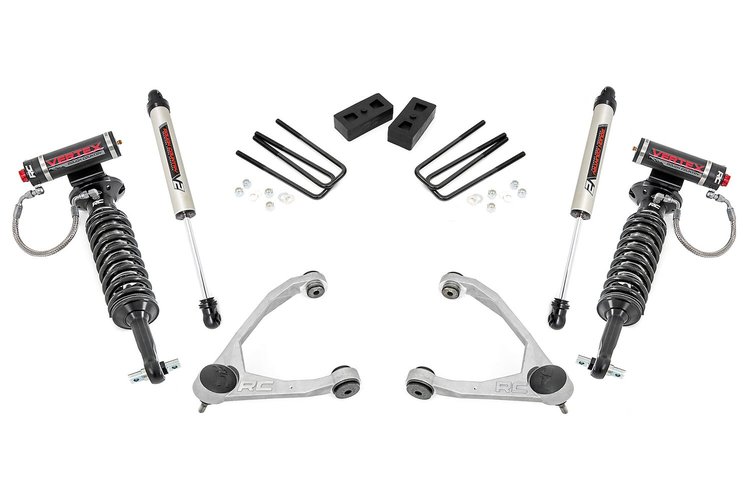19857 3.5" Lift Kit, Forged UCA, Cast Steel, Vertex/V2, Chevy/GMC 1500 (07-13)