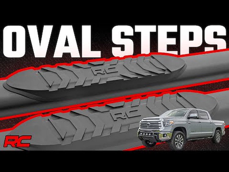 21009 Oval Nerf Step Bar; Black;