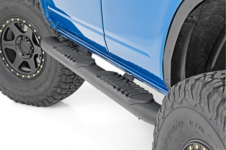 21011 Oval Nerf Step Bar; Black;