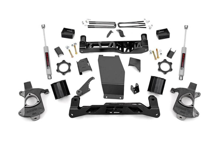 22330 5in GM Suspension Lift Kit w/N3 (14-18 1500 PU 4WD, Cast Steel)