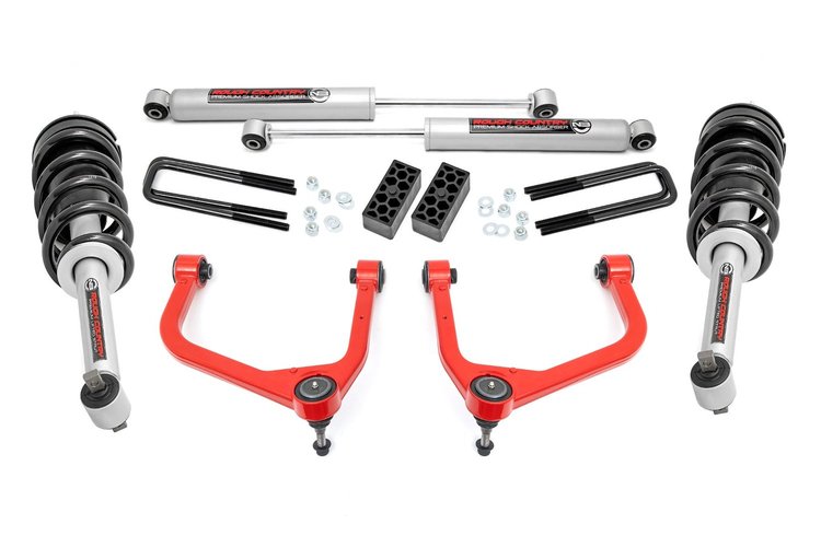 22631RED 3.5 in. Lift Kit, N3 Struts, GMC Sierra 1500 2WD/4WD