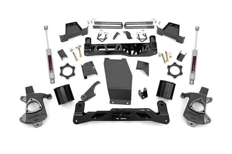 22635 6in GM Suspension Lift Kit w/N3 (14-17 1500 PU 4WD, Cast Steel)