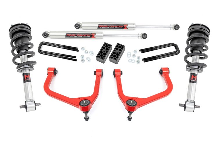 22640RED 3.5 in. Lift Kit, M1 Struts/M1, GMC Sierra 1500 2WD/4WD