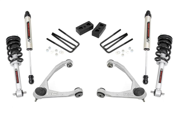 24671 3.5in GM Susp Lift Kit, Upr Cntrl Arms, V2 Shks & N3 Struts (07-13 1500 PU 2WD)