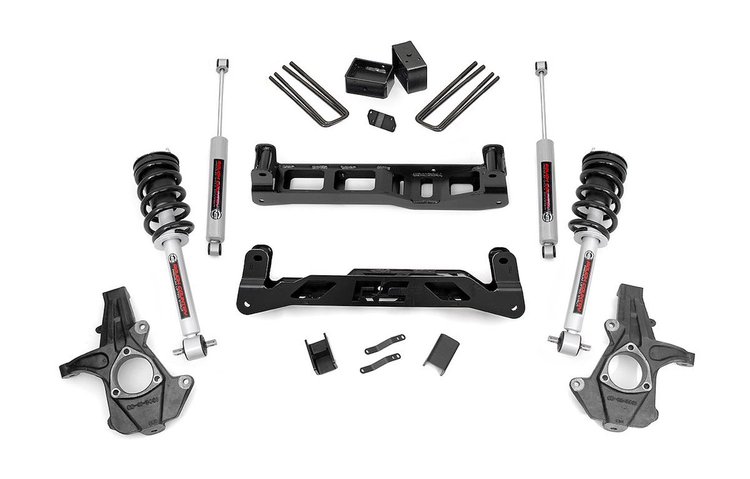 24733 5in GM Suspension Lift Kit w/N3 Shocks & Struts (14-17 1500 PU 2WD, Cast Steel)