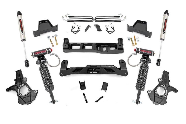26357 7.5in GM Suspension Lift Kit w/Vertex and V2 Shocks (07-13 1500 PU)
