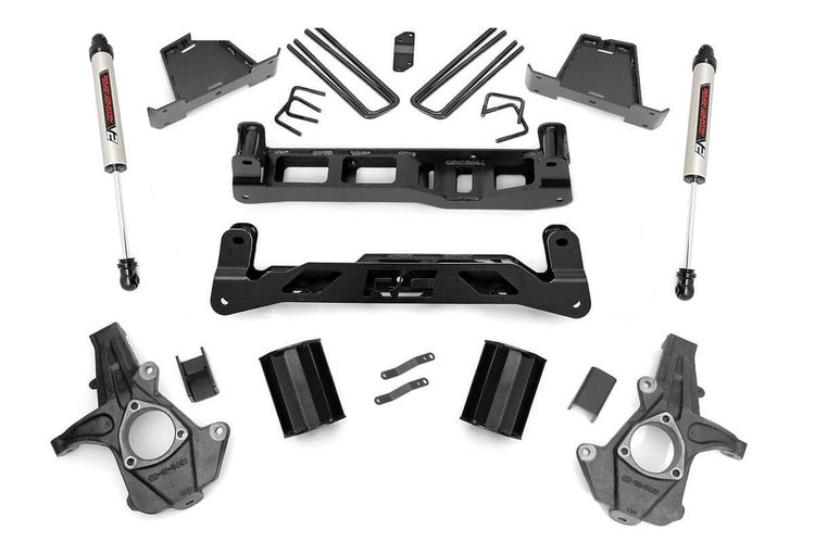 26370 7.5in GM Suspension Lift Kit w/V2 Shocks (07-13 1500 PU)