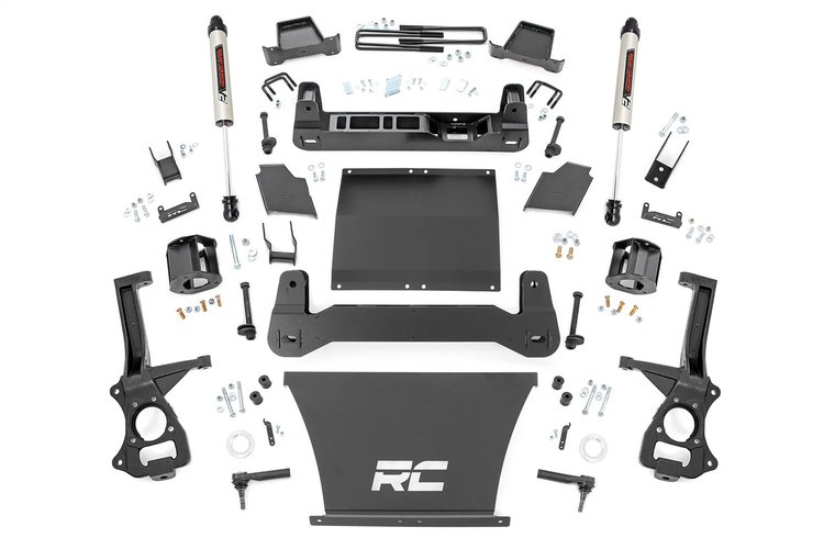 27570 4in GM Susp Lift Kit, Strut Spacers & V2 Shks (2019 1500 Trailboss / AT4 PU 4WD)