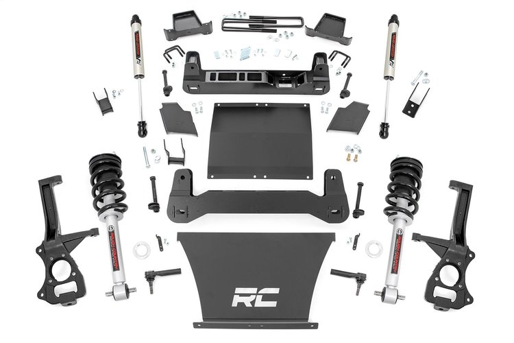 27571 4in GM Susp Lft Kit, Lfted Struts & V2 Shks (19-20 1500 Trailboss / AT4 PU 4WD)