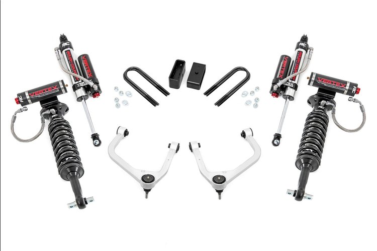 28250 3.5 in. Lift Kit, Vertex, Rear Mono Leaf, Fits Select Chevy Silverado 1500