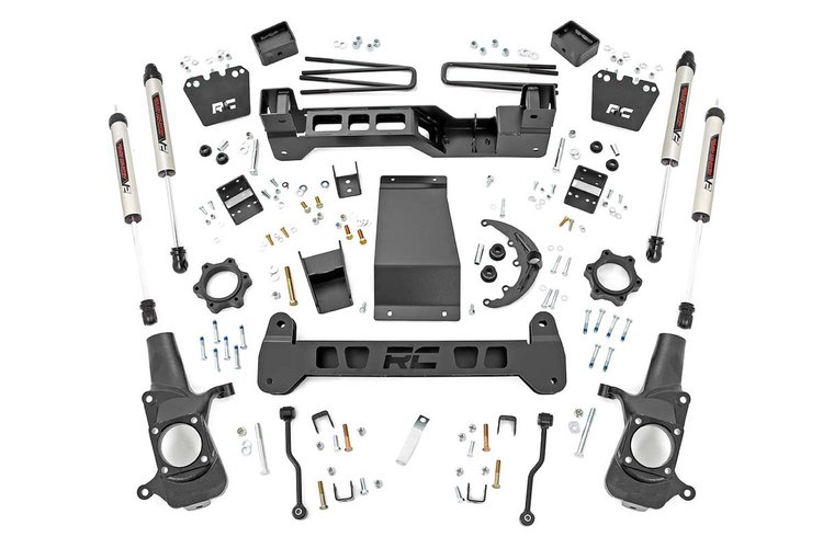 29770 6in GM Suspension Lift Kit w/ V2 Shocks (01-10 2500HD 4WD)