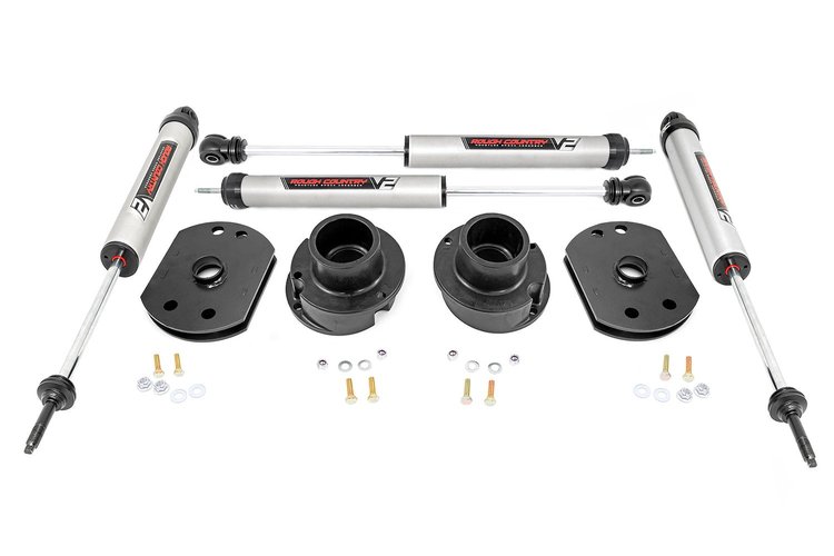 30270 2.5in Dodge Lift Kit; w/ V2 Shocks (14-20 Ram 2500 4WD)