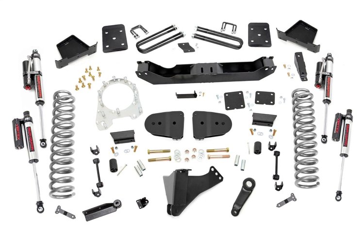 43750 Suspension Lift Kit w/Shocks; 6 in. Lift; Vertex; No Overload; 3.5 in. Axle Diameter;