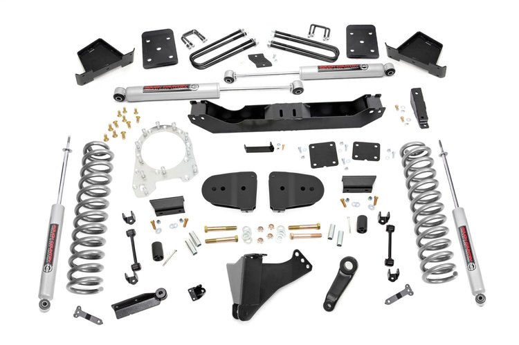 43830 Suspension Lift Kit w/Shocks; 6 in. Lift; Diesel; Overload;