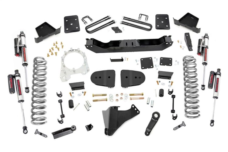 43850 Suspension Lift Kit w/Shocks; 6 in. Lift; Vertex; No Overload;