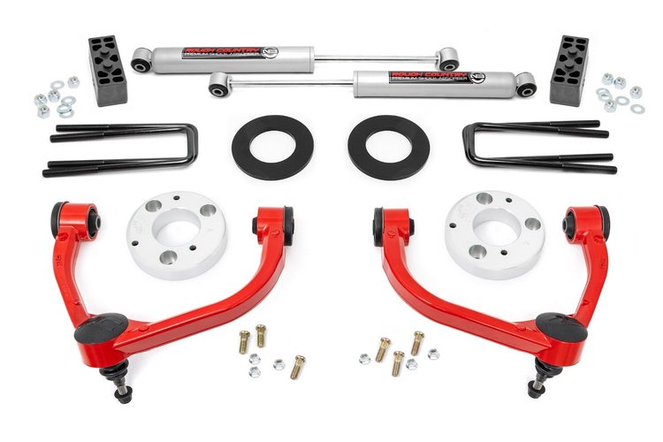 51013RED 3 in. Lift Kit, Ford F-150 4WD (2009-2013)