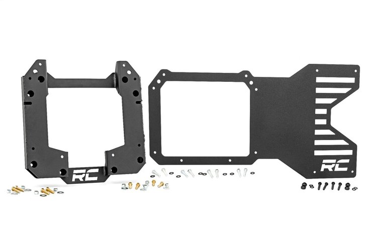 51055 Spare Tire Relocation Bracket; Powder Black Coated; Fits Up To 37 in. Tire; For Use w/ PN[51053];