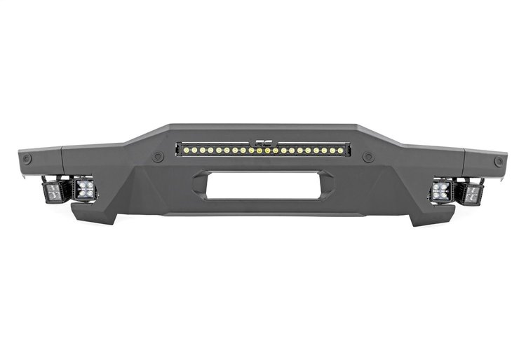 51078 Front Bumper, Modular, Stubby Wings, DRL, Fits Select Ford Bronco