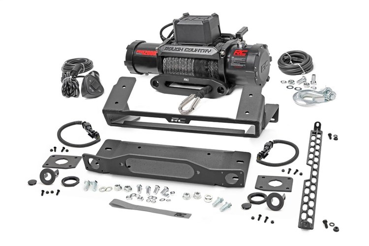 51097 High Winch Mount, All Models, 12000S, Fits Select Ford Bronco 4WD