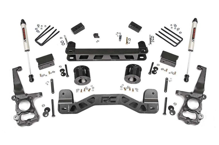 55175 4in Ford Suspension Lift Kit w/ V2 Shocks (15-20 F-150 2WD)