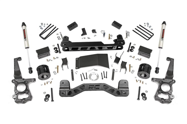 55570 4in Ford Suspension Lift Kit w/ V2 Shocks (15-20 F-150 4WD)