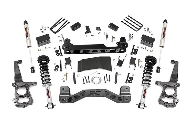 55571 4in Ford Suspension Lift Kit, Lifted Struts 7 V2 (15-20 F-150 4WD)