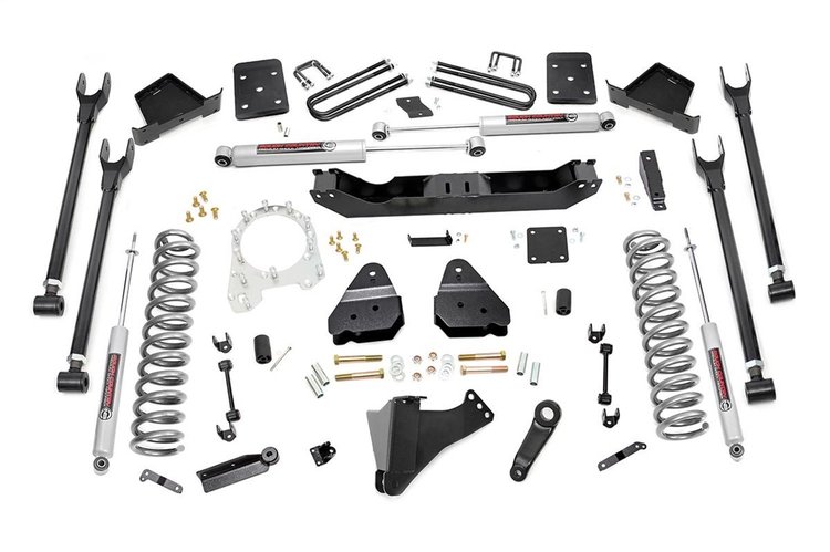 56020 6-inch 4-Link Suspension Lift Kit (Overload Spring Models)