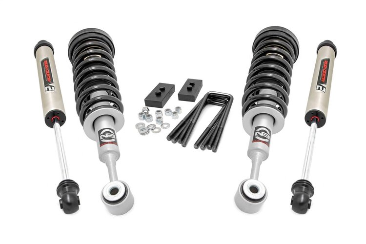 57072 2IN FORD STRUT LEVELING KIT w/V2 Shocks (04-08 F-150 2WD)