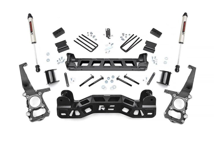 57270 4in Ford Suspension Lift Kit w/V2 Shocks (11-14 F-150)