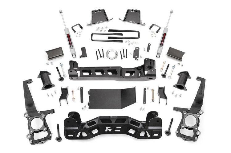 57530_A Suspension Lift Kit w/N3; 6 in. Lift; Rear; Strut Spacer;