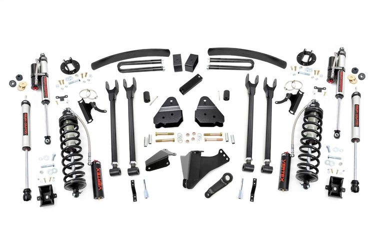 58159 6 in. Lift Kit , Gas , 4 Link , OVLD , C/O Vertex, Ford Super Duty (05-07)